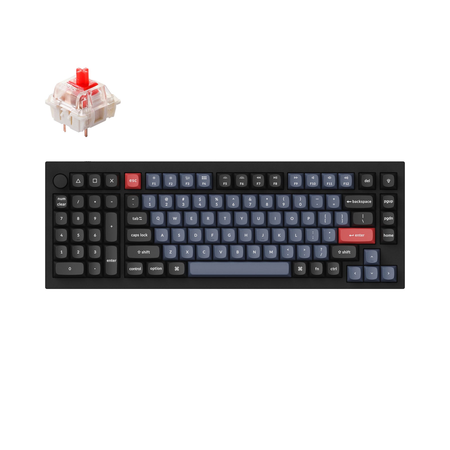 Keychron Q12 QMK Custom Mechanical Keyboard (US ANSI Layout)