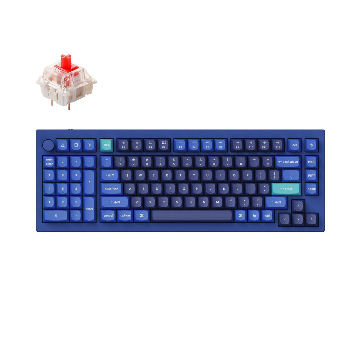 Keychron Q12 QMK Custom Mechanical Keyboard (US ANSI Layout)