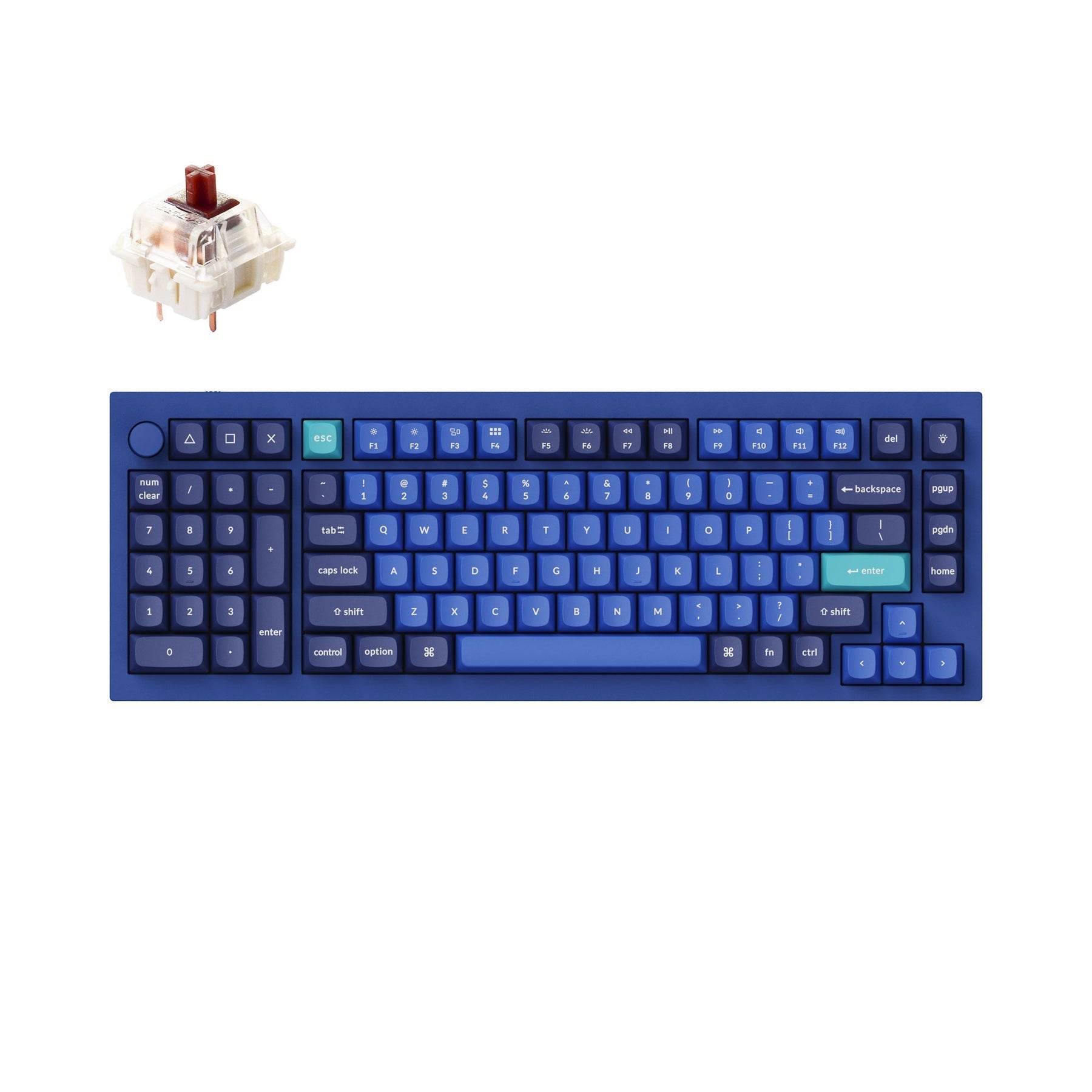 Keychron Q12 QMK Custom Mechanical Keyboard (US ANSI Layout)