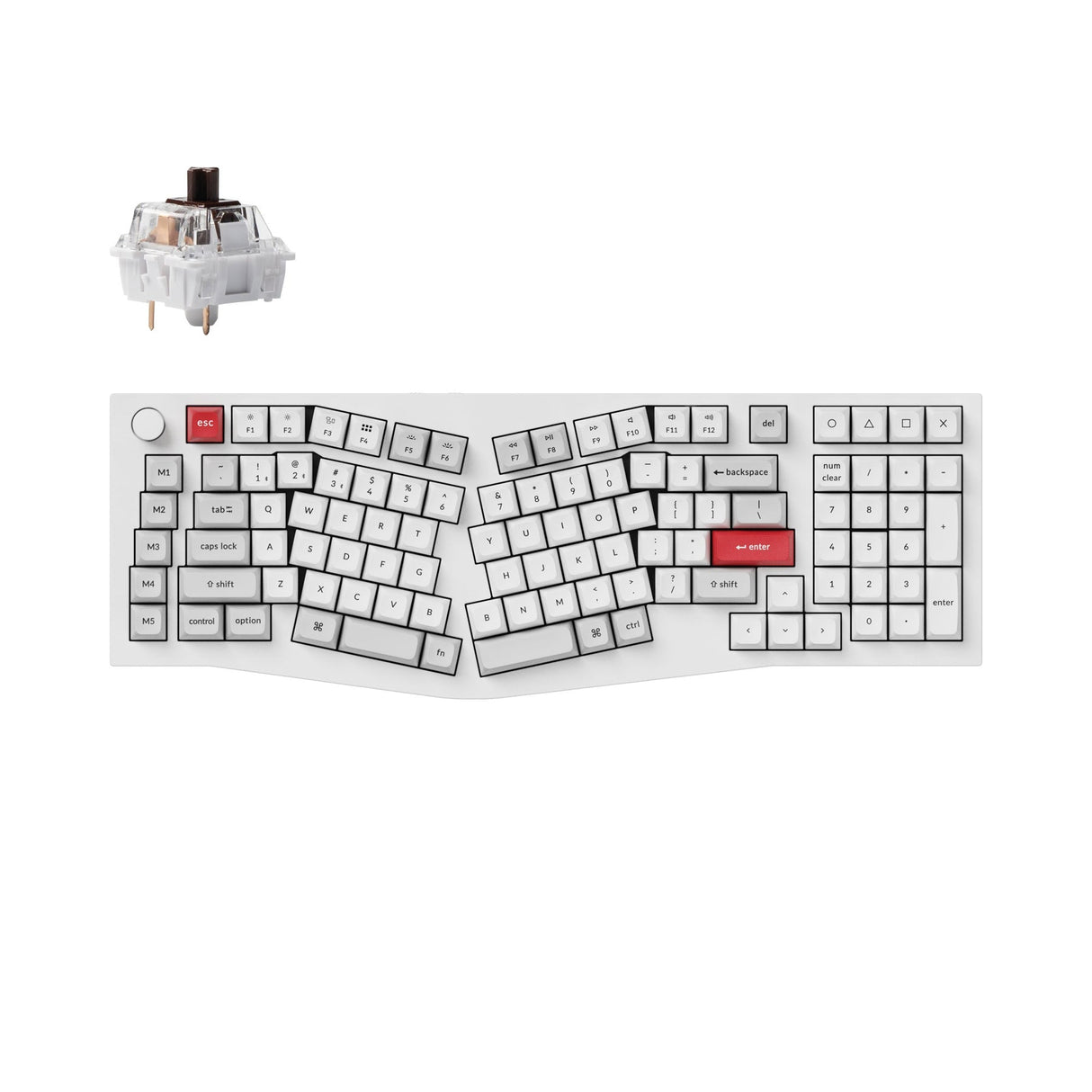 Keychron Q13 Pro (Alice Layout) QMK/VIA Wireless Custom Mechanical Keyboard