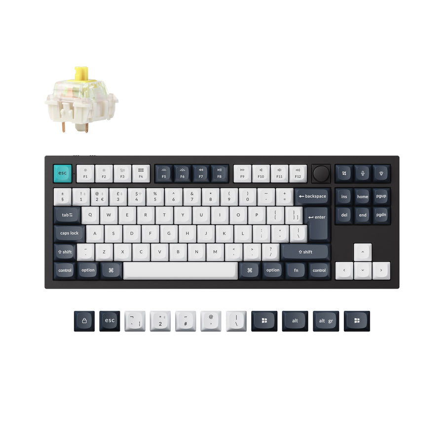 Keychron Q3 Max QMK/VIA Draadloze Aangepaste Mechanische Toetsenbord ISO Indeling Collectie