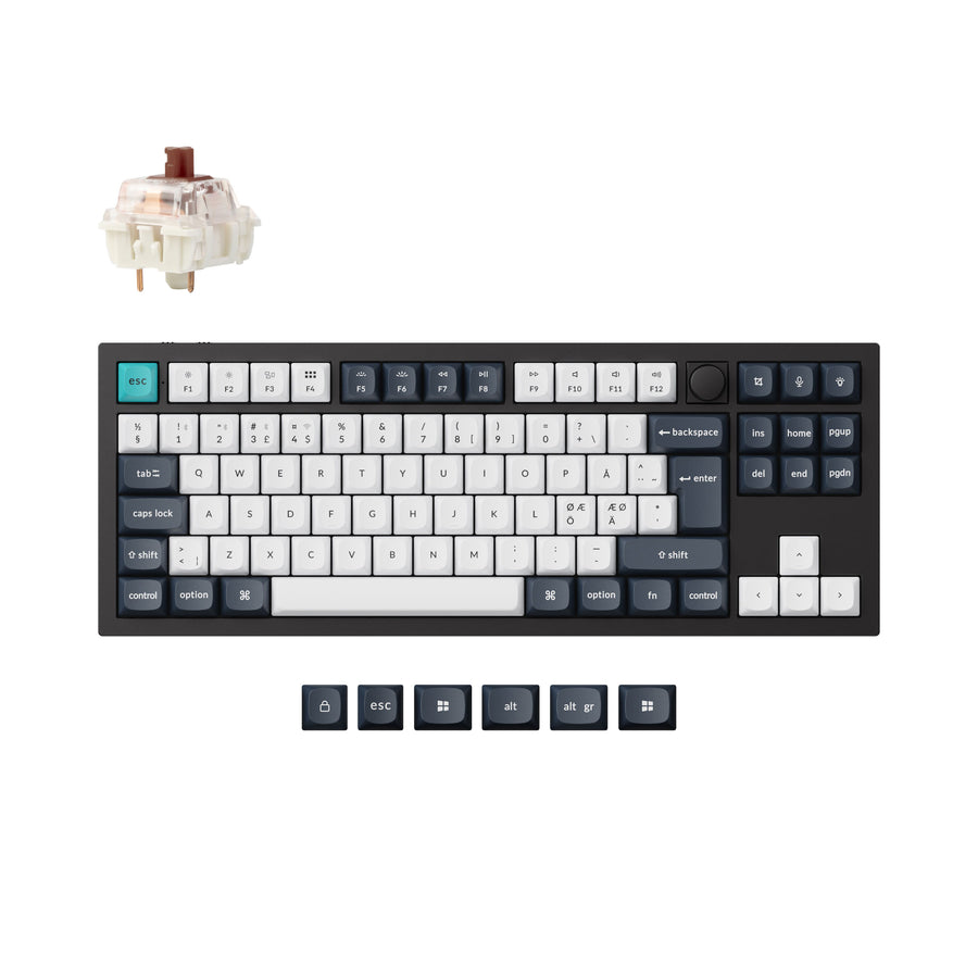 Keychron Q3 Max QMK/VIA Draadloze Aangepaste Mechanische Toetsenbord ISO Indeling Collectie