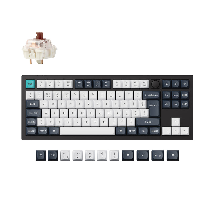 Keychron Q3 Max QMK/VIA Draadloze Aangepaste Mechanische Toetsenbord ISO Indeling Collectie