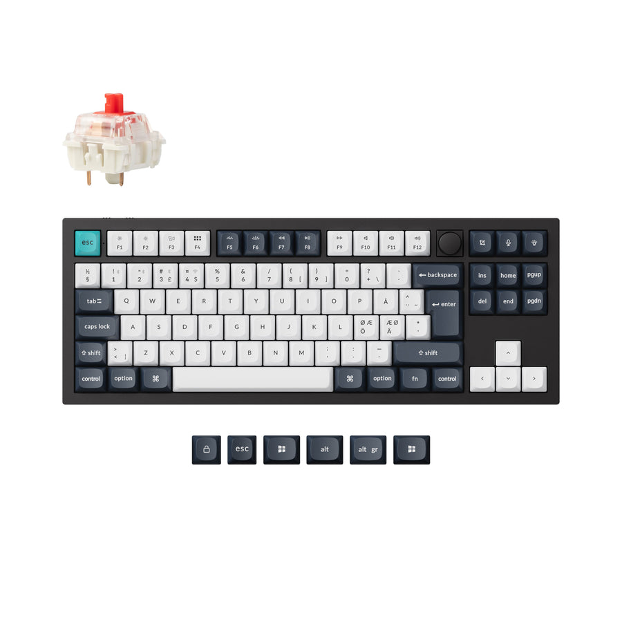 Keychron Q3 Max QMK/VIA Draadloze Aangepaste Mechanische Toetsenbord ISO Indeling Collectie
