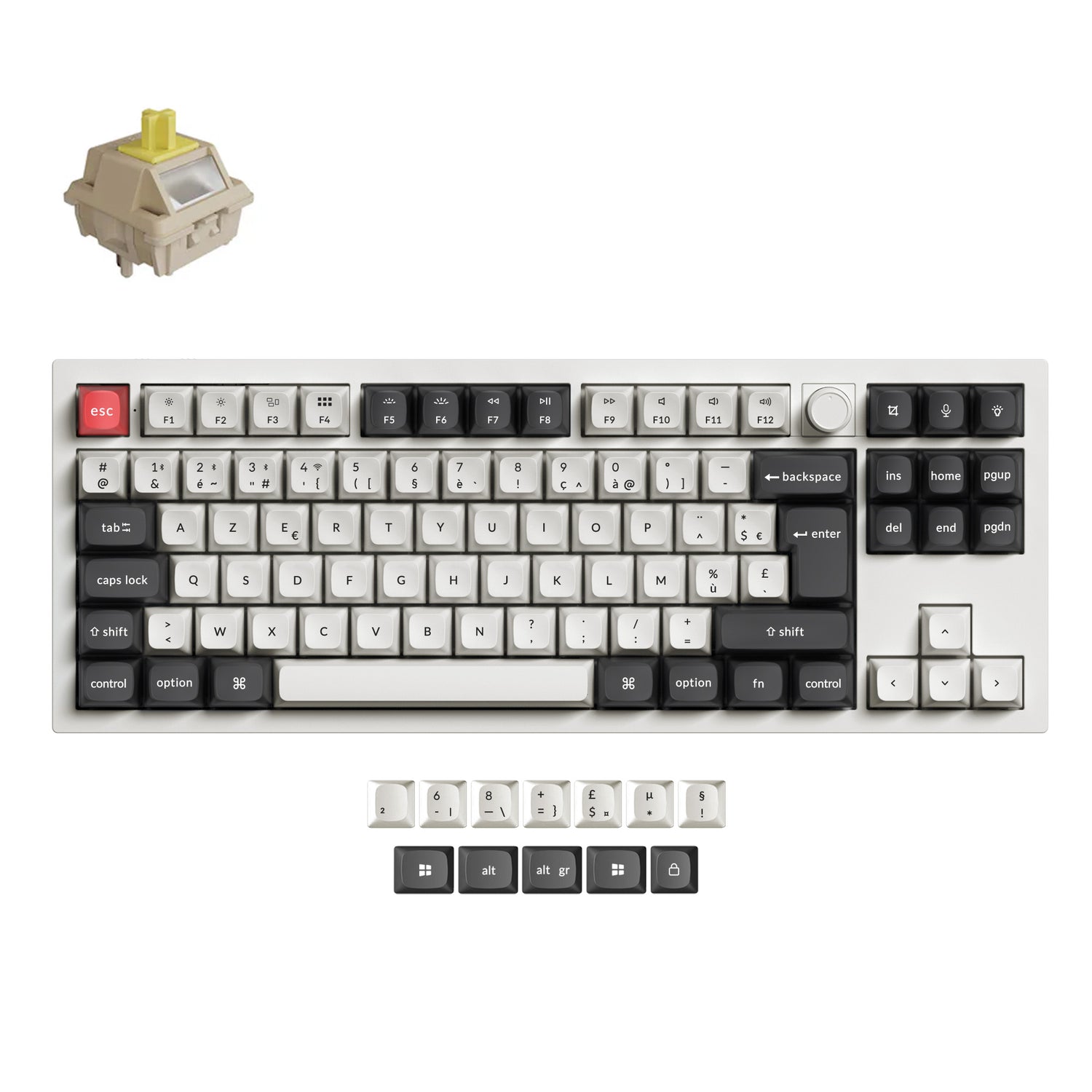 Keychron Q3 Ultra 8K Wireless Custom Mechanical Keyboard ISO Layout Collection