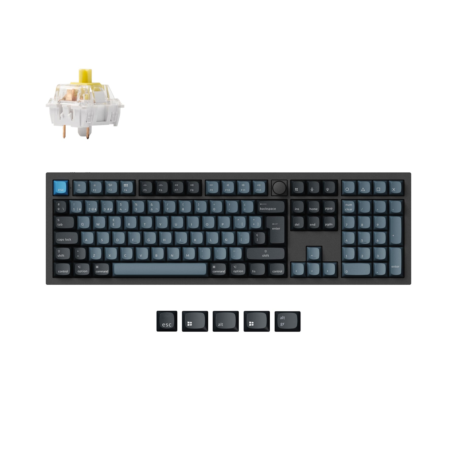 Keychron Q6 Pro QMK/VIA Draadloos Aangepast Mechanisch Toetsenbord ISO Indeling Collectie