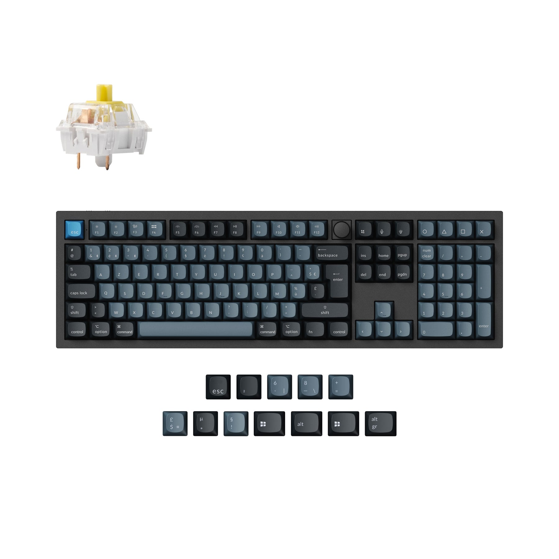 Keychron Q6 Pro QMK/VIA Draadloos Aangepast Mechanisch Toetsenbord ISO Indeling Collectie