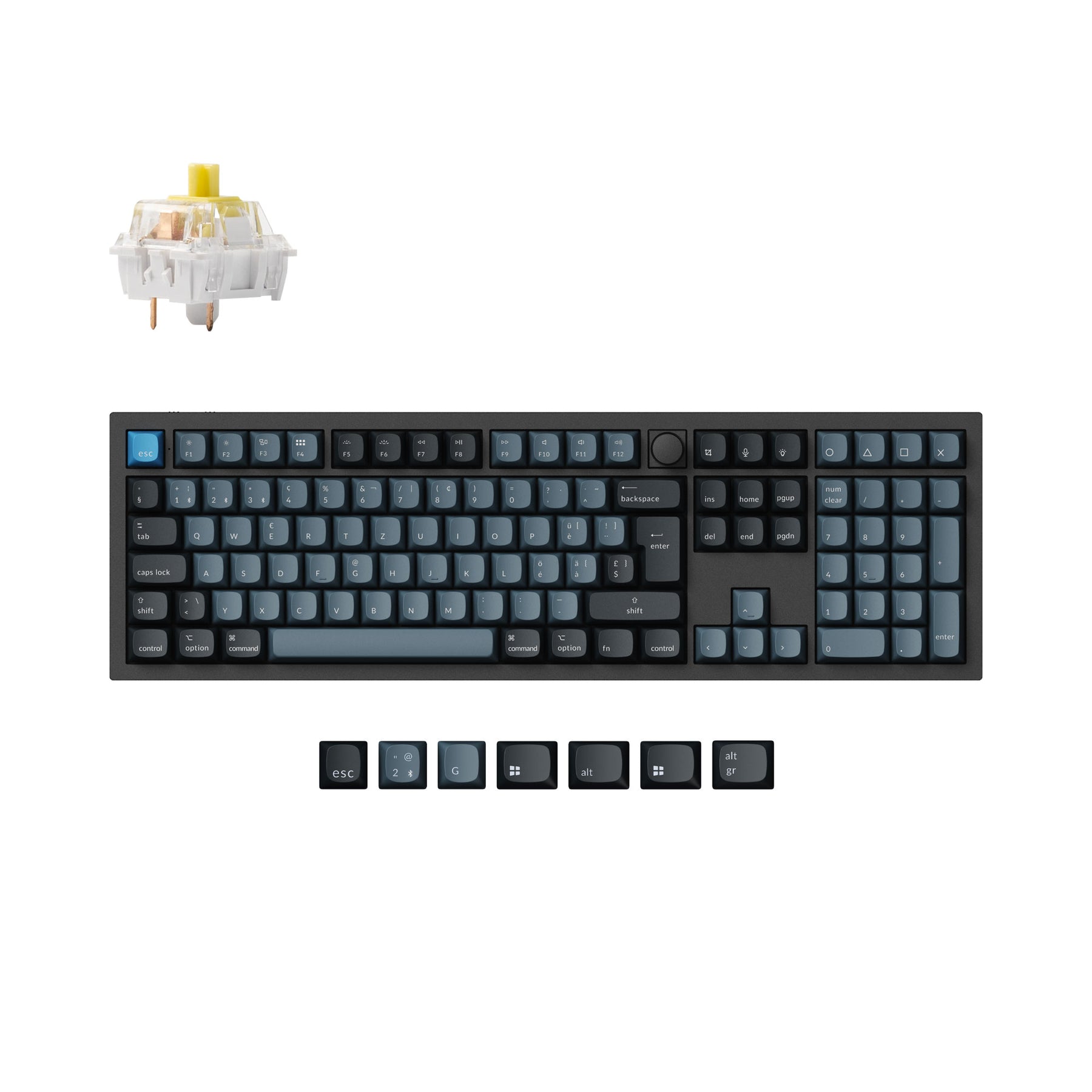 Keychron Q6 Pro QMK/VIA Draadloos Aangepast Mechanisch Toetsenbord ISO Indeling Collectie