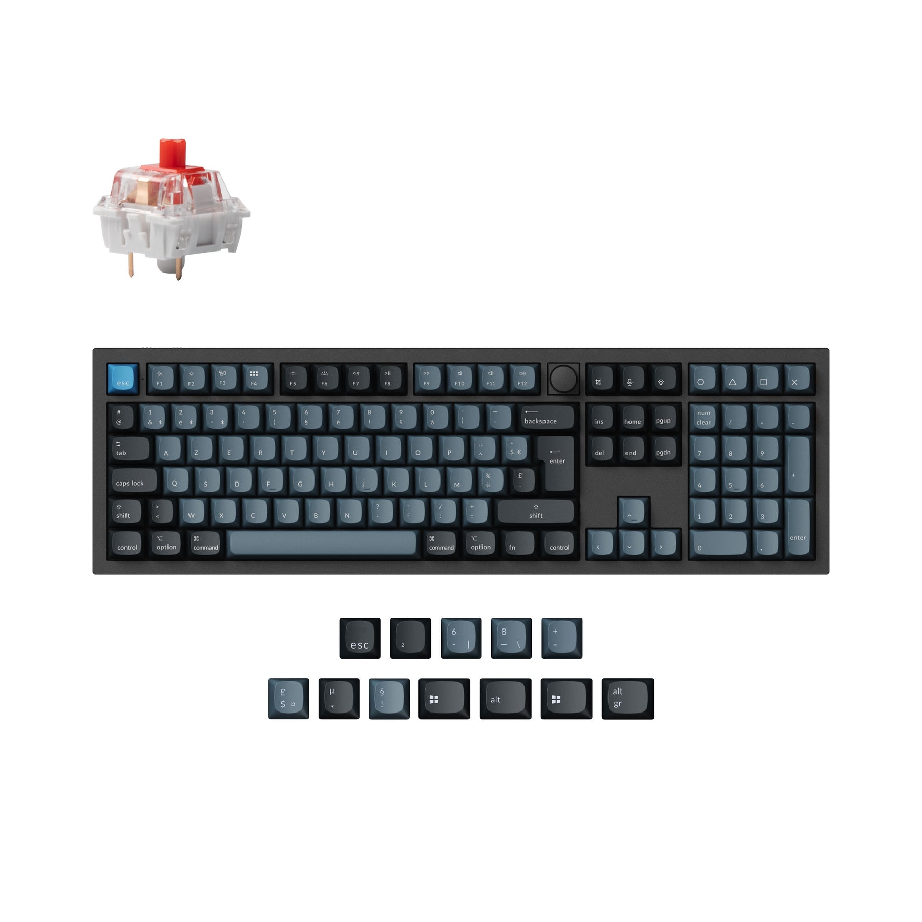 Keychron Q6 Pro QMK/VIA Draadloos Aangepast Mechanisch Toetsenbord ISO Indeling Collectie