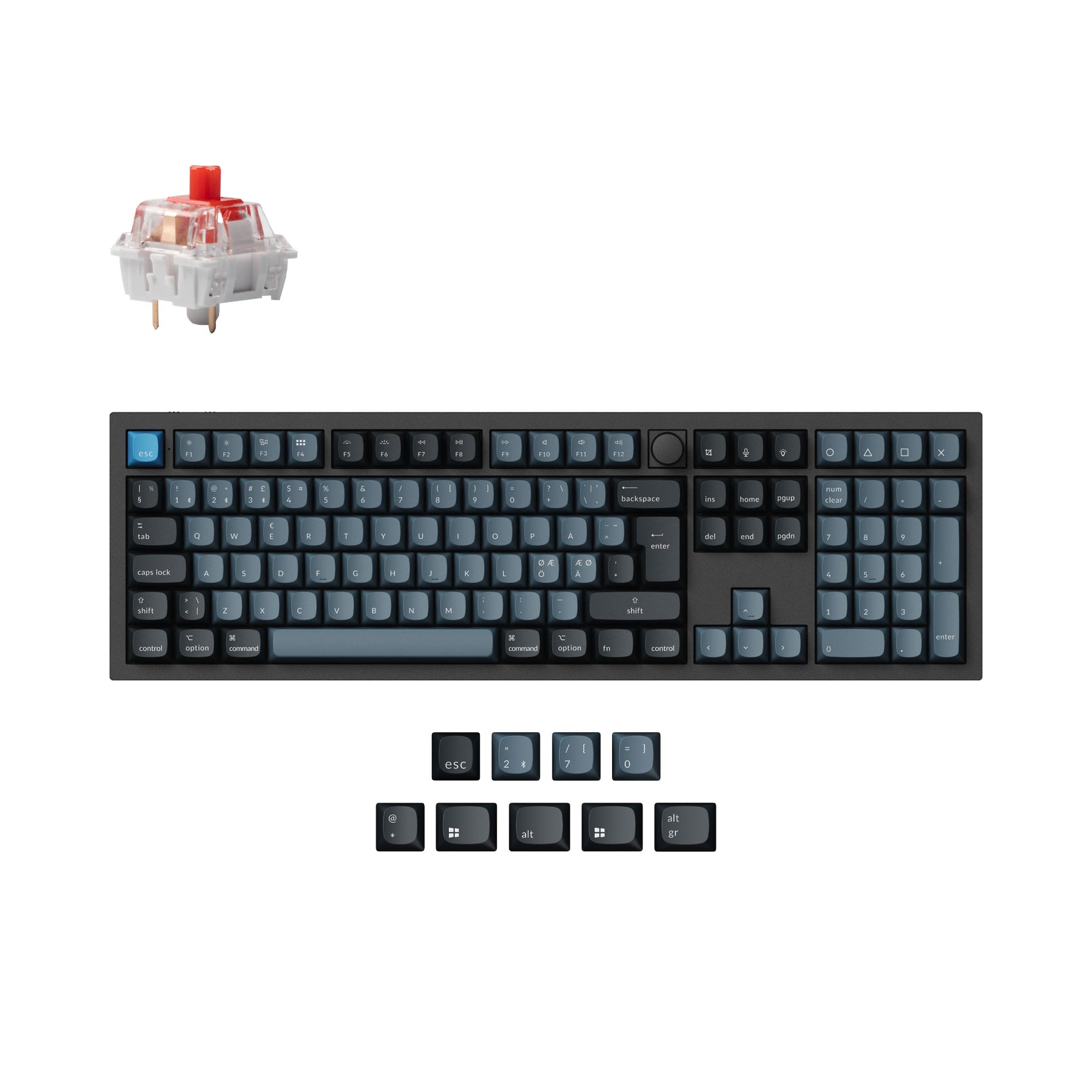 Keychron Q6 Pro QMK/VIA Draadloos Aangepast Mechanisch Toetsenbord ISO Indeling Collectie