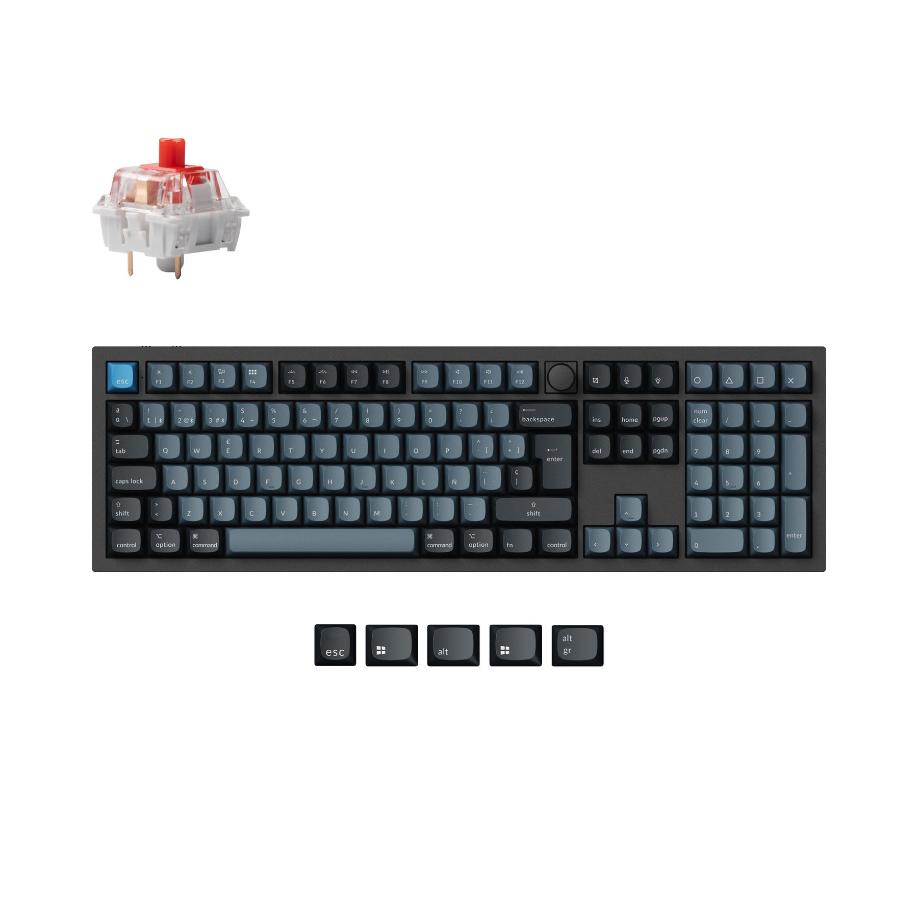 Keychron Q6 Pro QMK/VIA Draadloos Aangepast Mechanisch Toetsenbord ISO Indeling Collectie