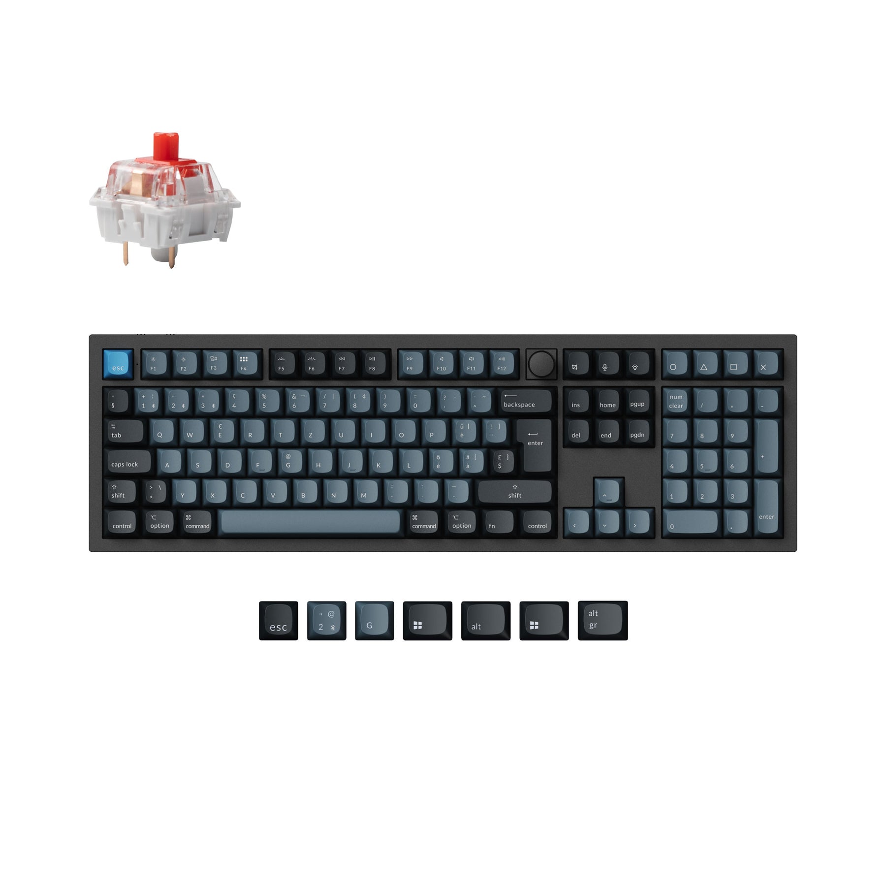Keychron Q6 Pro QMK/VIA Draadloos Aangepast Mechanisch Toetsenbord ISO Indeling Collectie
