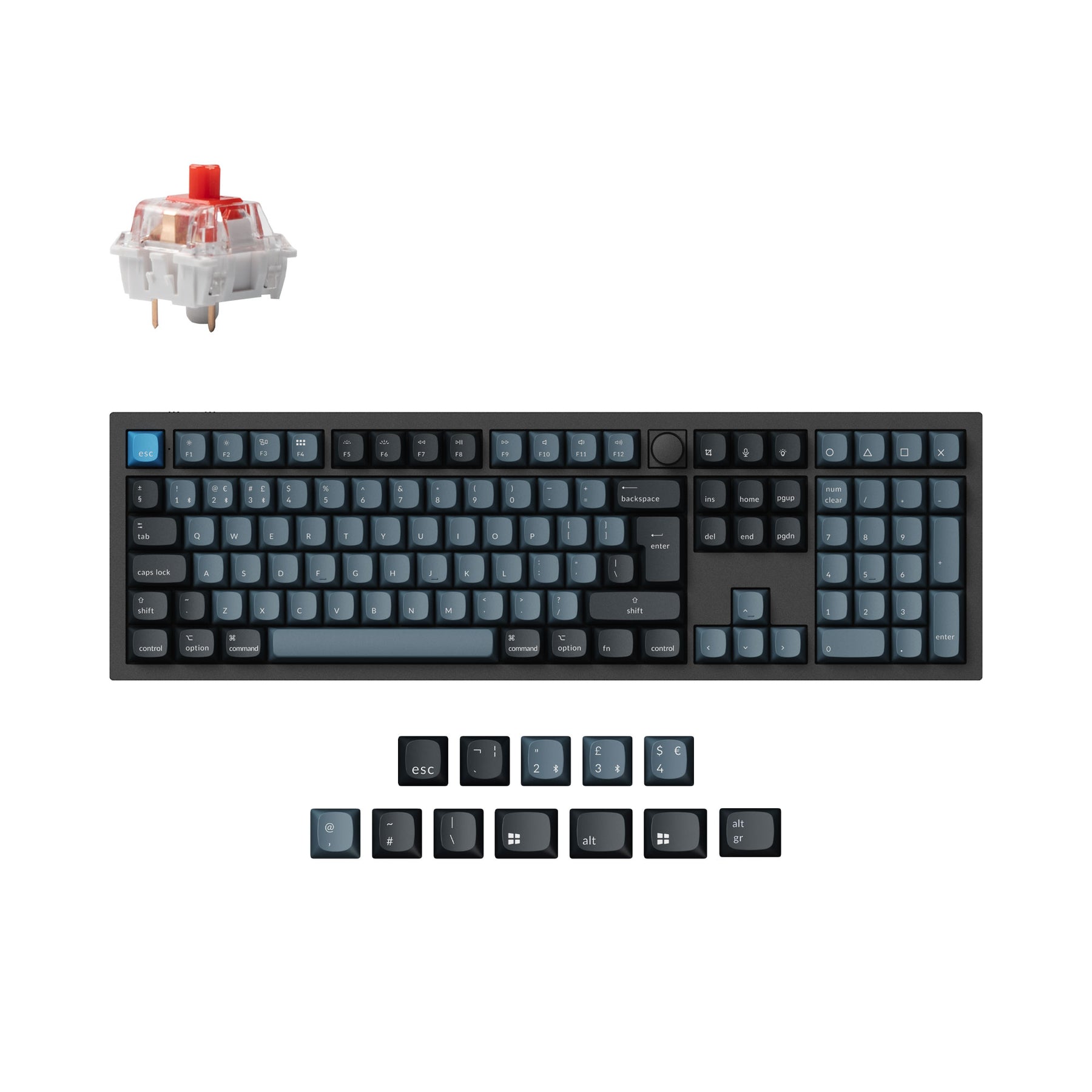 Keychron Q6 Pro QMK/VIA Draadloos Aangepast Mechanisch Toetsenbord ISO Indeling Collectie