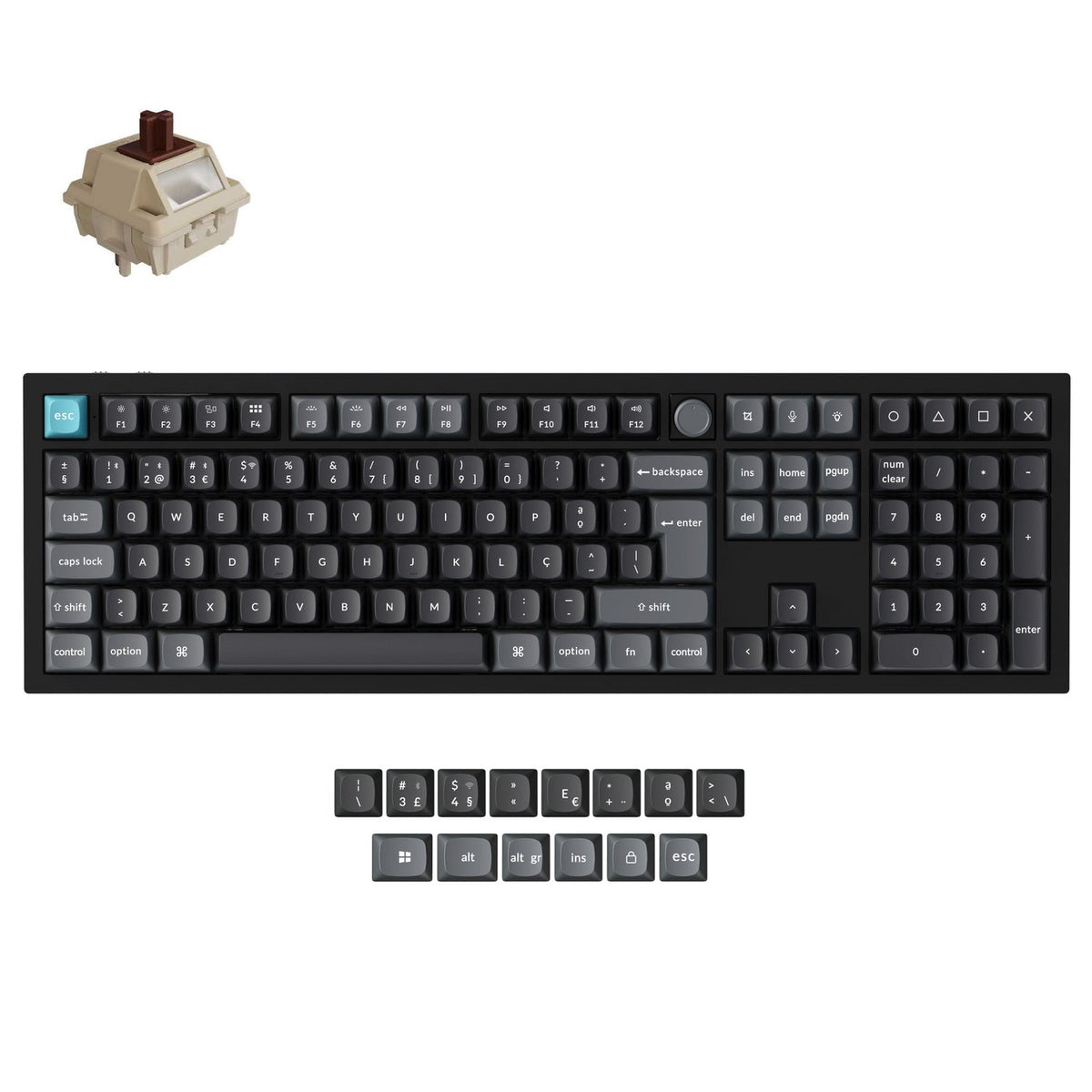 Keychron Q6 Ultra 8K Wireless Custom Mechanical Keyboard ISO Layout Collection
