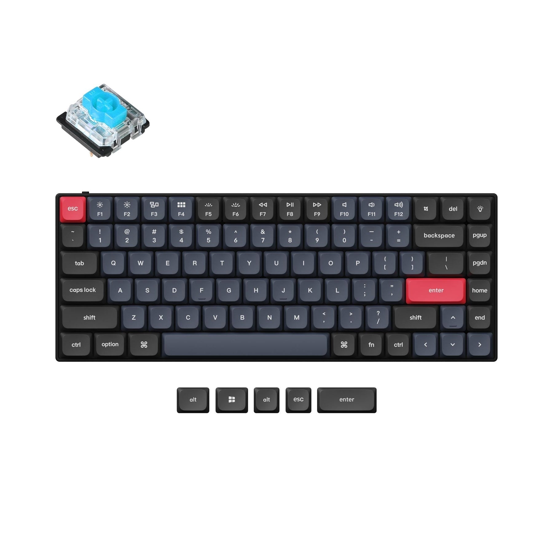 Keychron S1 QMK Custom Mechanical Keyboard (US ANSI Layout)