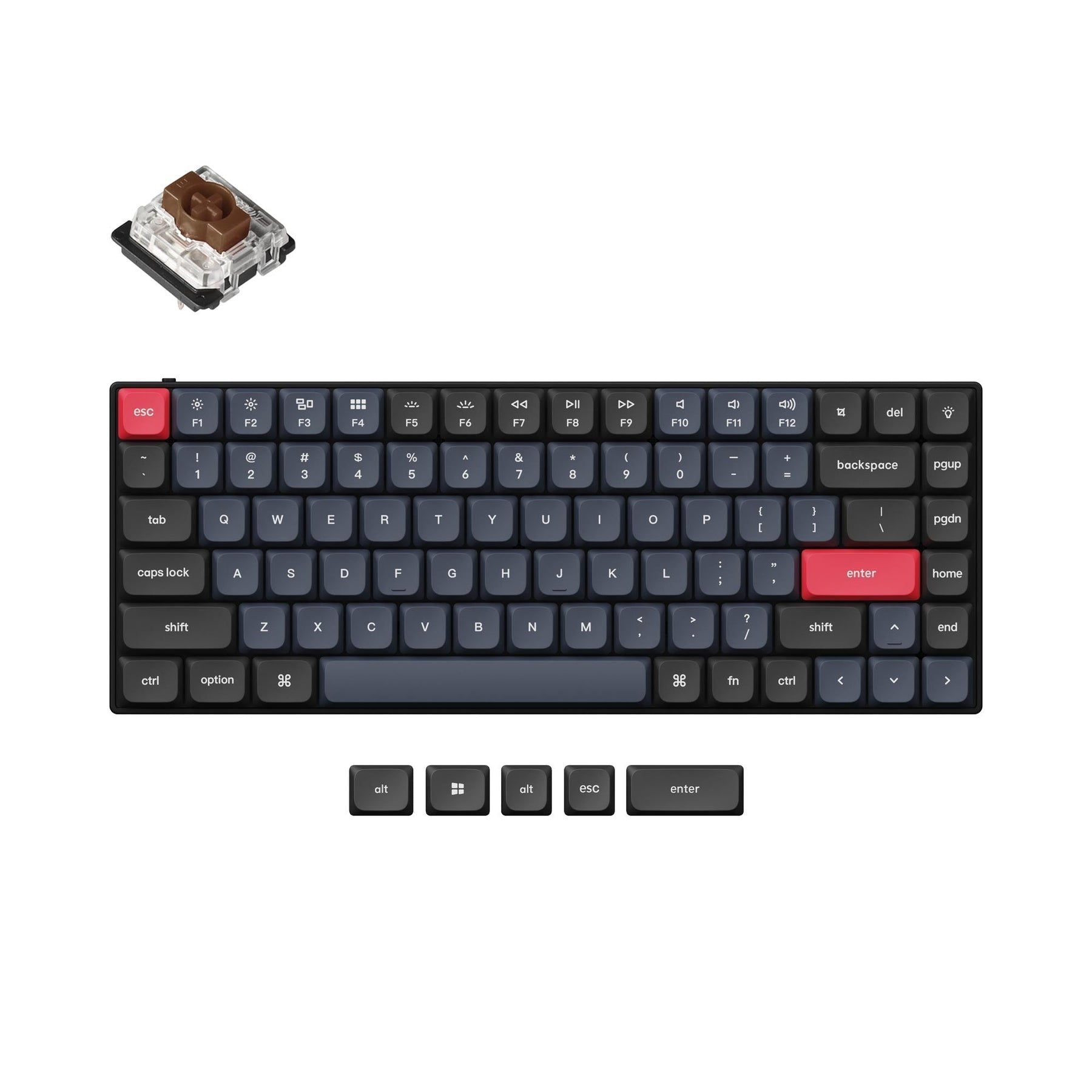 Keychron S1 QMK Custom Mechanical Keyboard (US ANSI Layout)