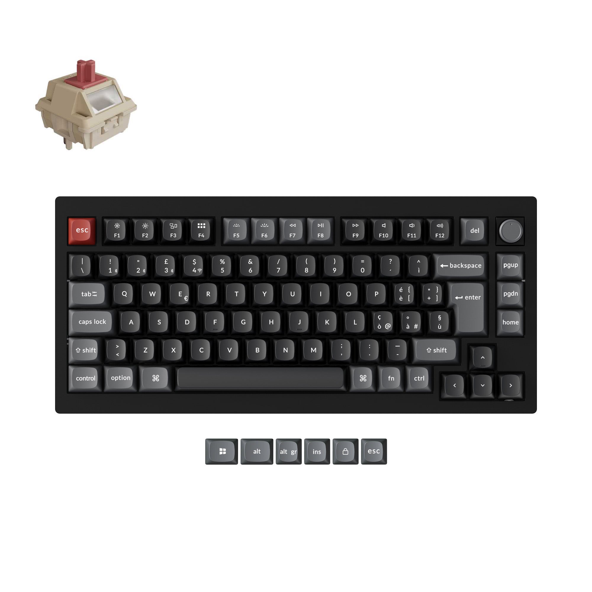 Keychron V1 Ultra 8K Draadloze Aangepaste Mechanische Toetsenbord ISO Indeling Collectie