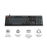 Keychron V6 8K QMK Wired Custom Mechanical Keyboard (US ANSI Layout)