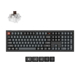 Keychron V6 8K QMK Wired Custom Mechanical Keyboard (US ANSI Layout)