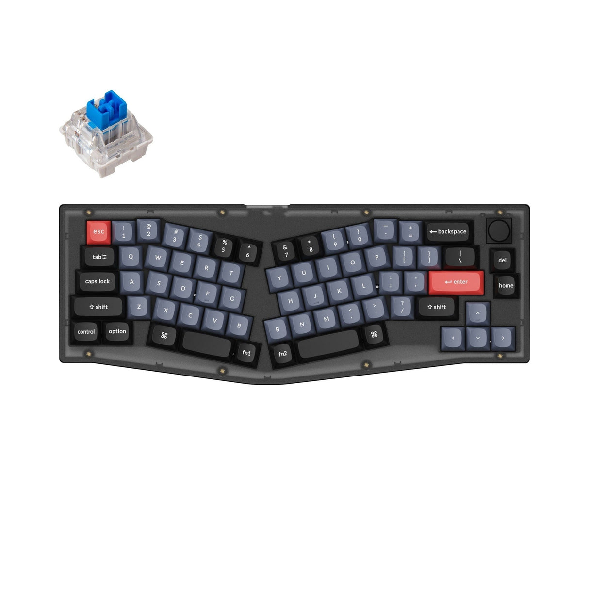 Keychron V8 (Alice Lay-out) QMK Aangepaste Mechanische Toetsenbord (US ANSI Lay-out)