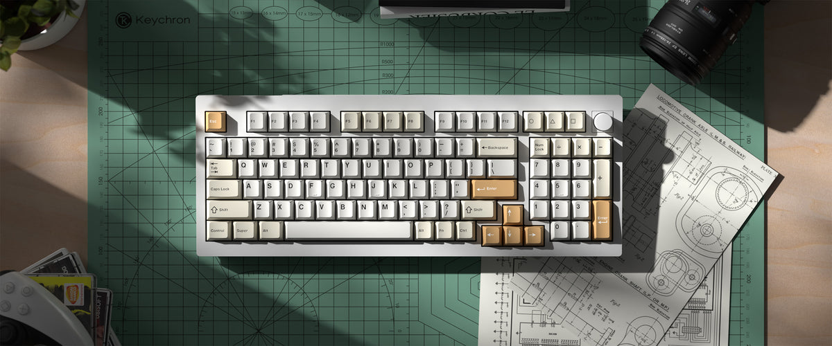 Cherry Profile Double-Shot PBT Full Set Keycaps - Camel