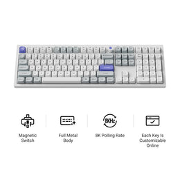 Keychron Q6 HE 8K Wired Magnetic Switch Keyboard (US ANSI Layout)