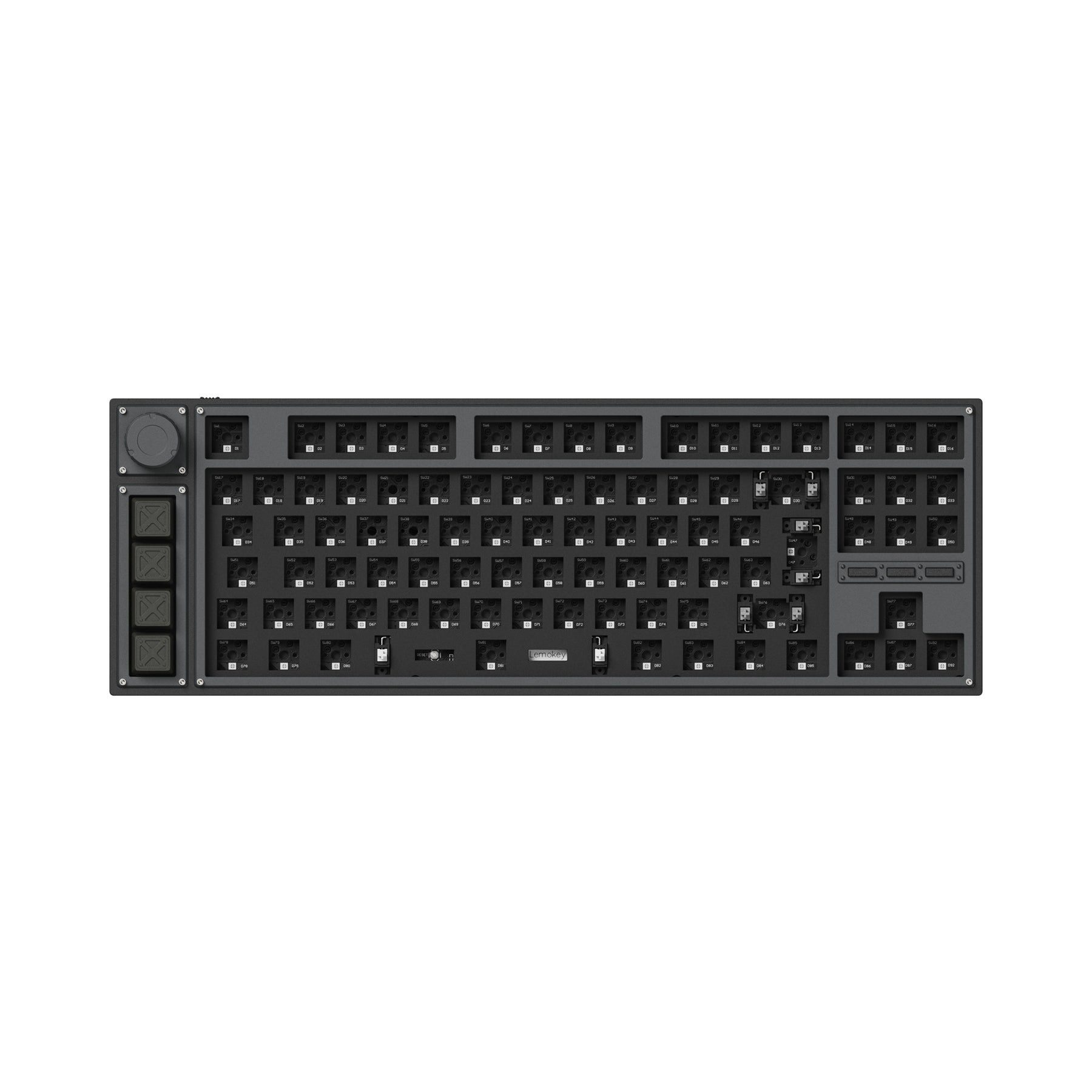 Lemokey L3 QMK/VIA Wireless Custom Mechanical Keyboard (US ANSI Layout)