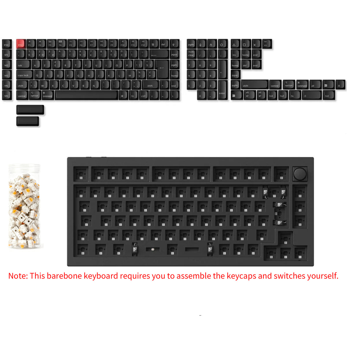 Keychron Q1 HE QMK Wireless Custom Keyboard ISO Layout Collection