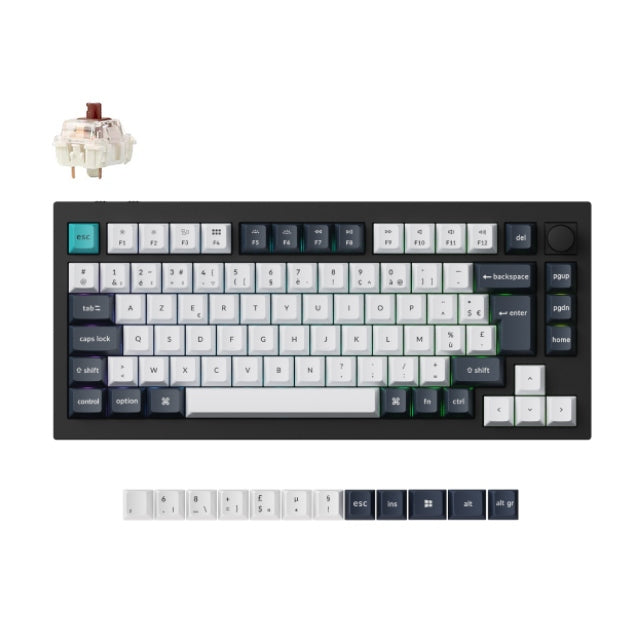 Keychron Q1 Max QMK/VIA Draadloze Aangepaste Mechanische Toetsenbord ISO Indeling Collectie