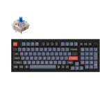 Keychron Q5 QMK/VIA custom mechanical keyboard knob version 96 percent full aluminum for Mac Windows Linux fully assembled black frame with Gateron G Pro switch blue