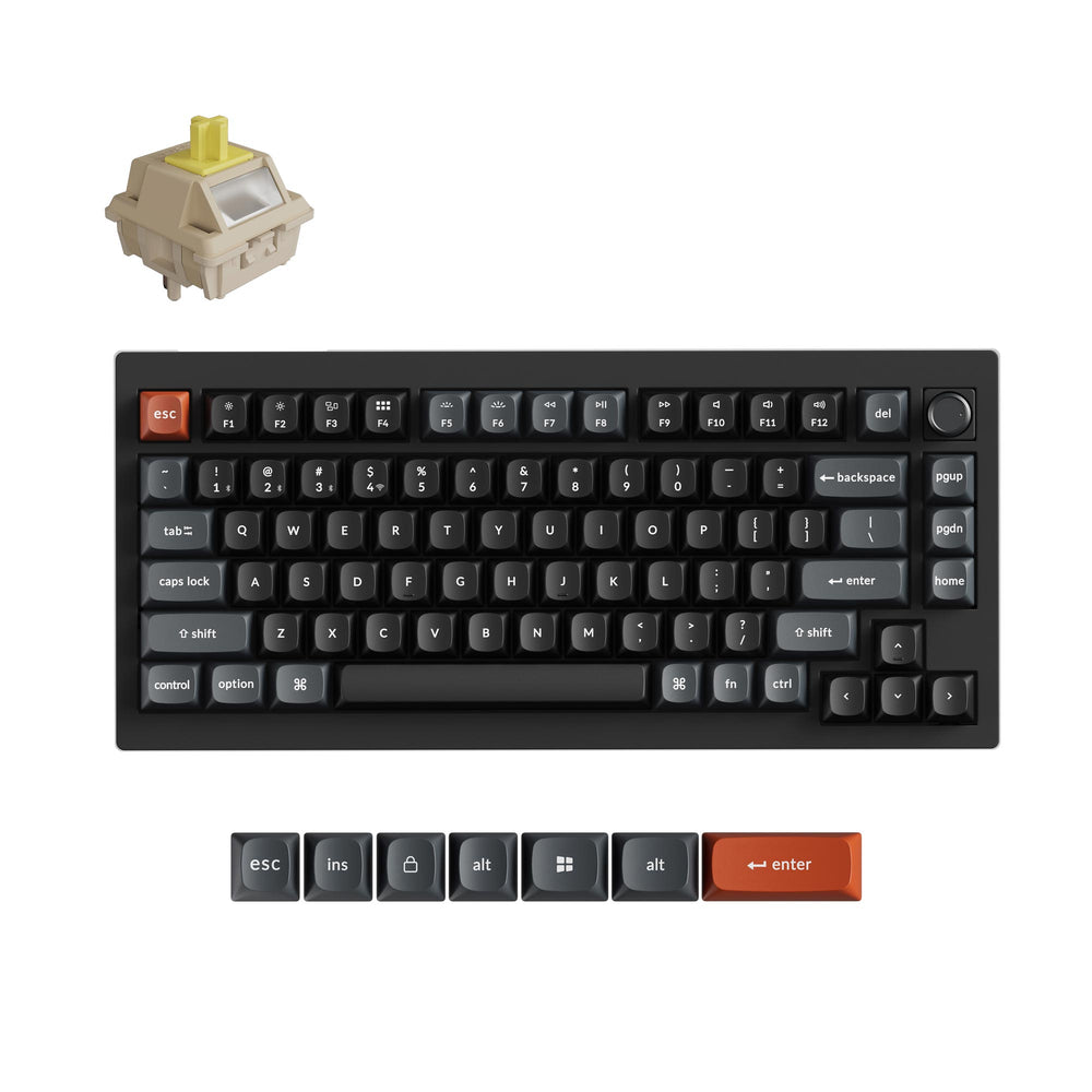 Keychron V1 Ultra 8K Wireless Custom Mechanical Keyboard (US ANSI Layout)