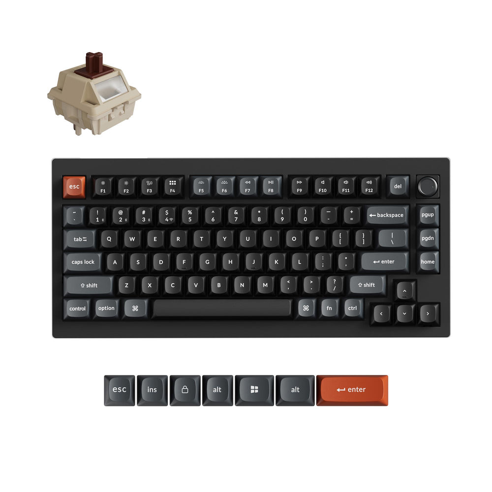 Keychron V1 Ultra 8K Wireless Custom Mechanical Keyboard (US ANSI Layout)