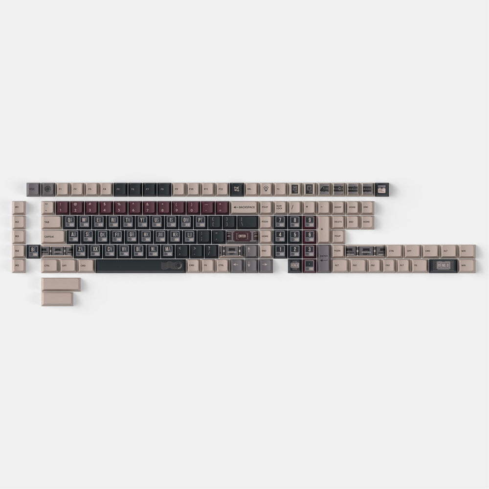 Vintage Stamp - Cherry Profile Dye-Sub PBT Full Keycap Set