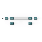 Cherry Profile Double - Shot PBT Full Set Keycaps - White Mint