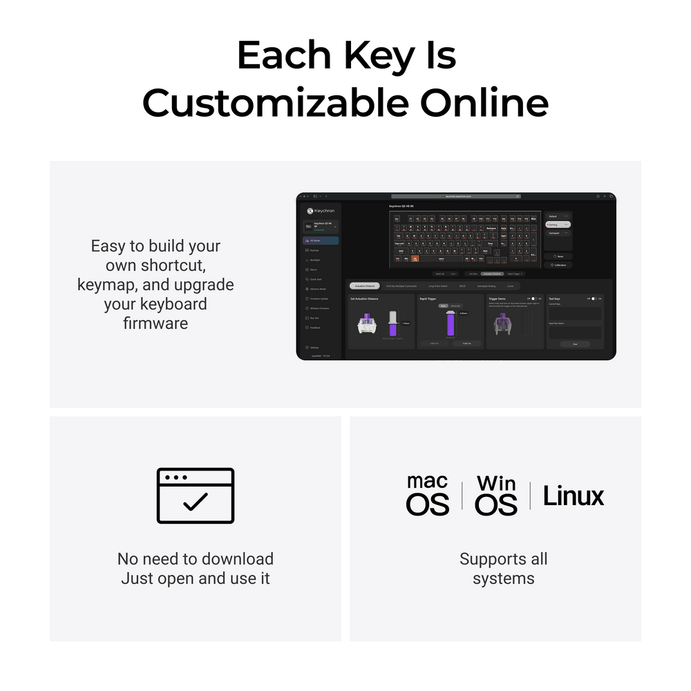 Keychron Q5 HE 8K Magnetic Switch Keyboard (US ANSI Layout)