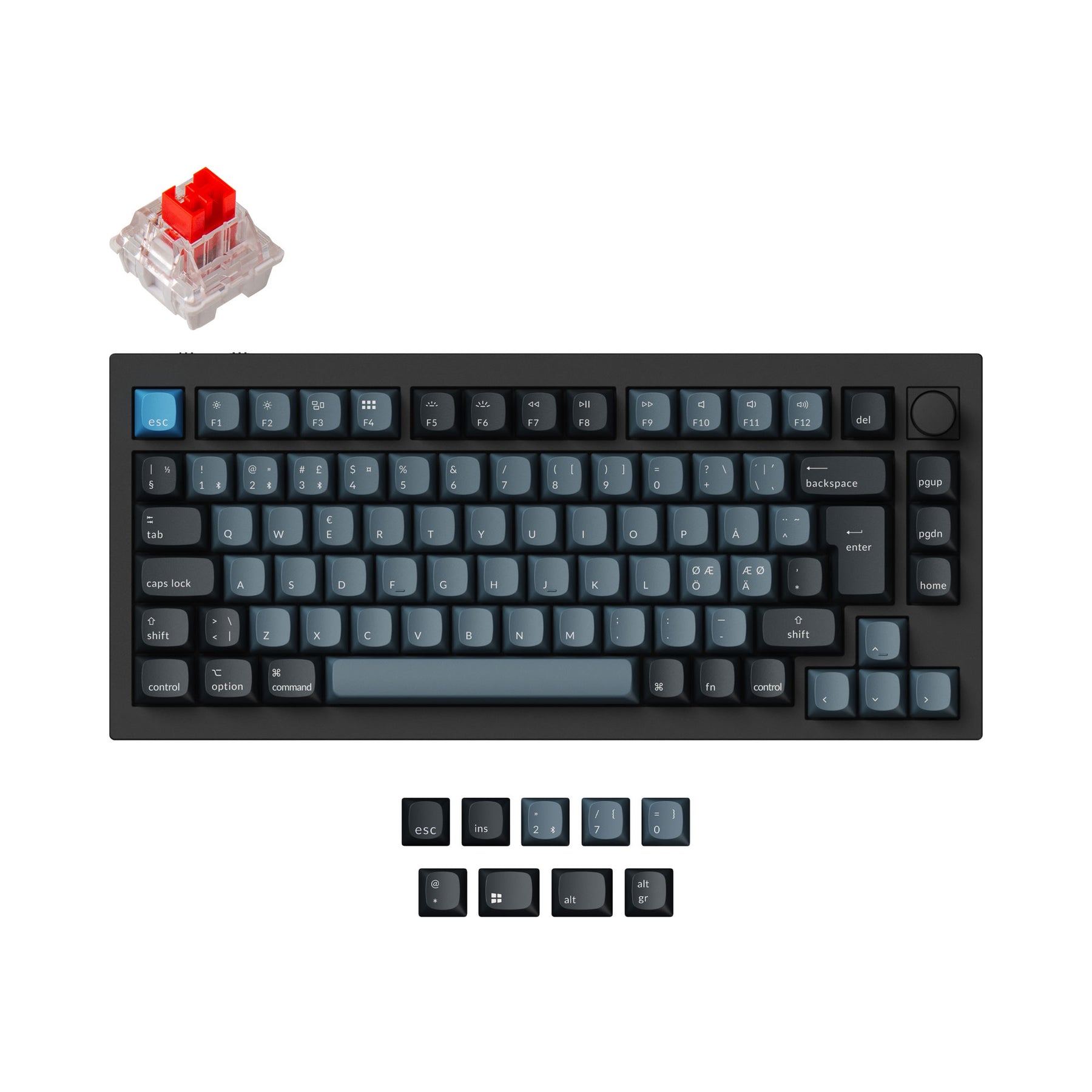 Keychron Q1 Pro QMK/VIA Draadloos Aangepast Mechanisch Toetsenbord ISO Indeling Collectie