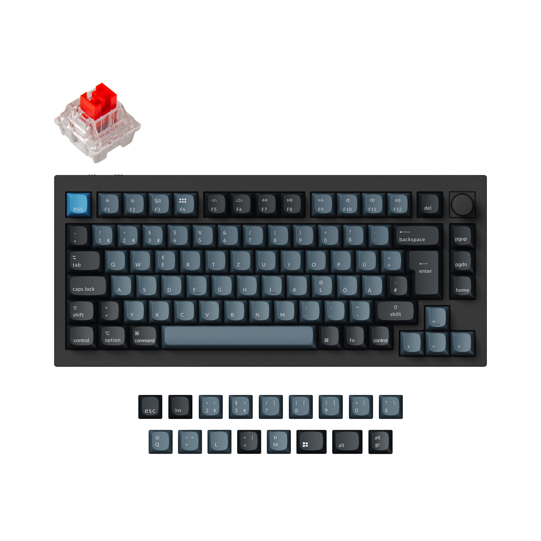 Keychron Q1 Pro QMK/VIA Draadloos Aangepast Mechanisch Toetsenbord ISO Indeling Collectie