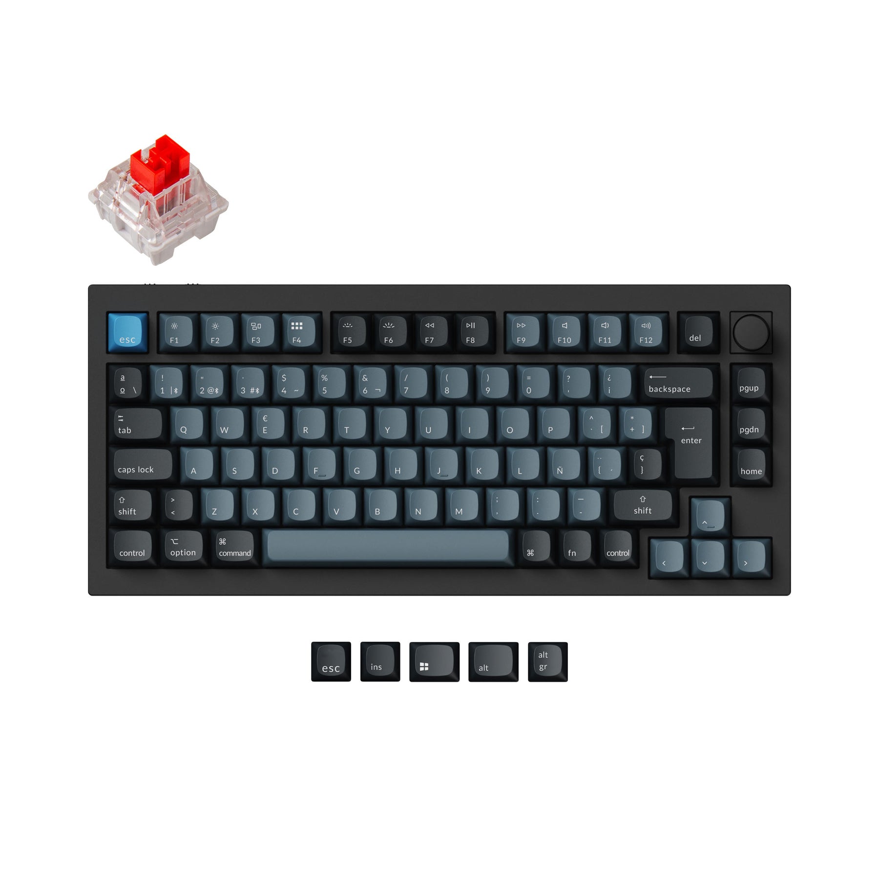 Keychron Q1 Pro QMK/VIA Draadloos Aangepast Mechanisch Toetsenbord ISO Indeling Collectie
