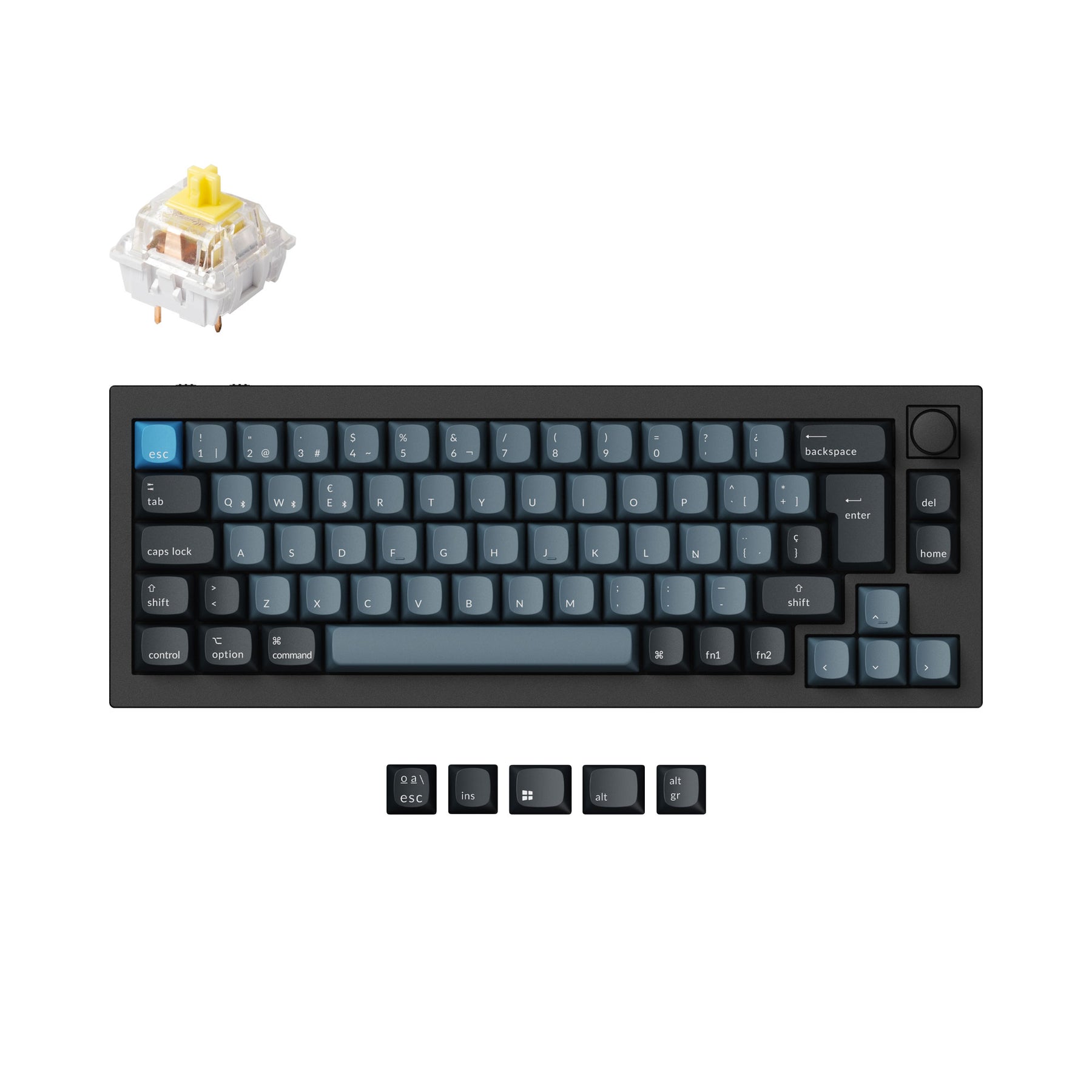 Keychron Q2 Pro QMK/VIA Draadloos Aangepast Mechanisch Toetsenbord ISO Indeling Collectie