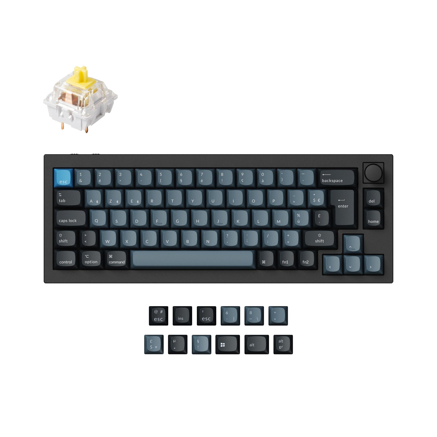 Keychron Q2 Pro QMK/VIA Draadloos Aangepast Mechanisch Toetsenbord ISO Indeling Collectie