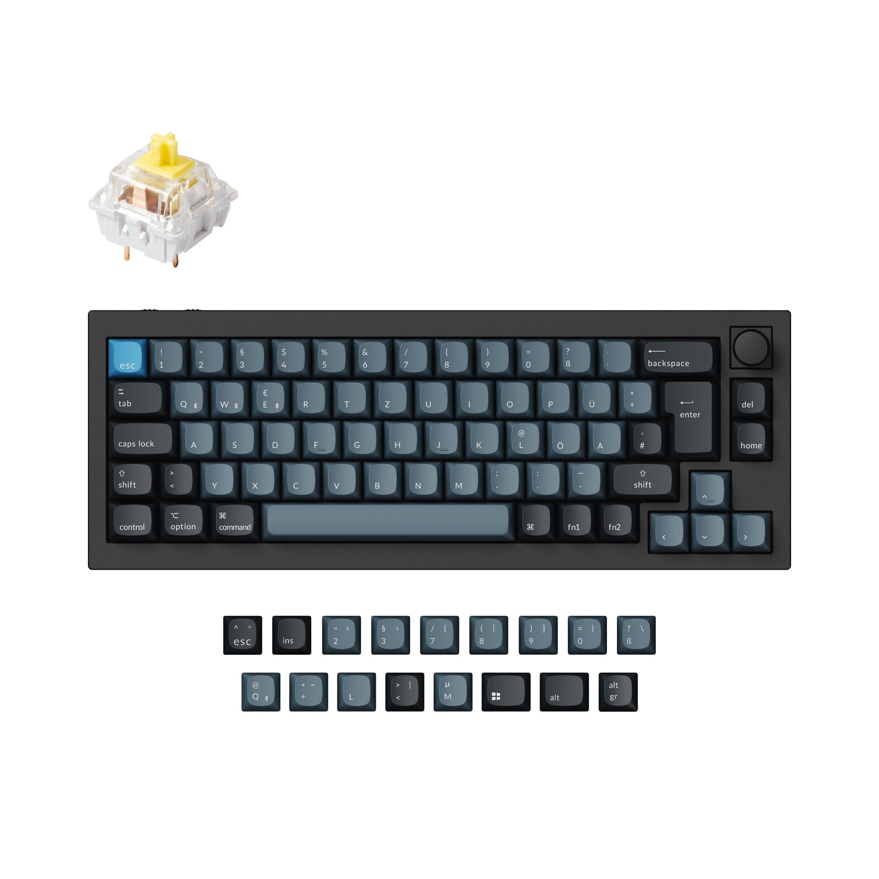 Keychron Q2 Pro QMK/VIA Draadloos Aangepast Mechanisch Toetsenbord ISO Indeling Collectie