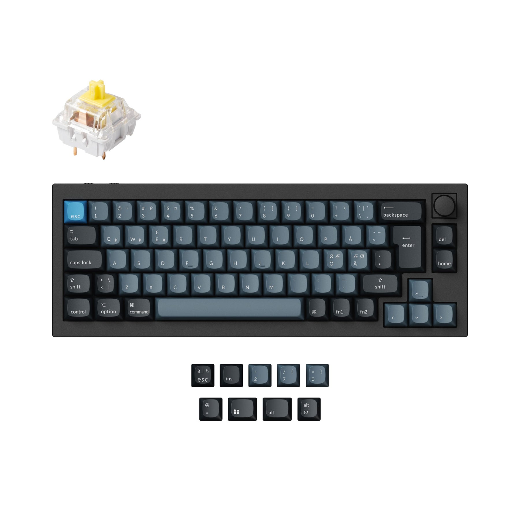 Keychron Q2 Pro QMK/VIA Draadloos Aangepast Mechanisch Toetsenbord ISO Indeling Collectie