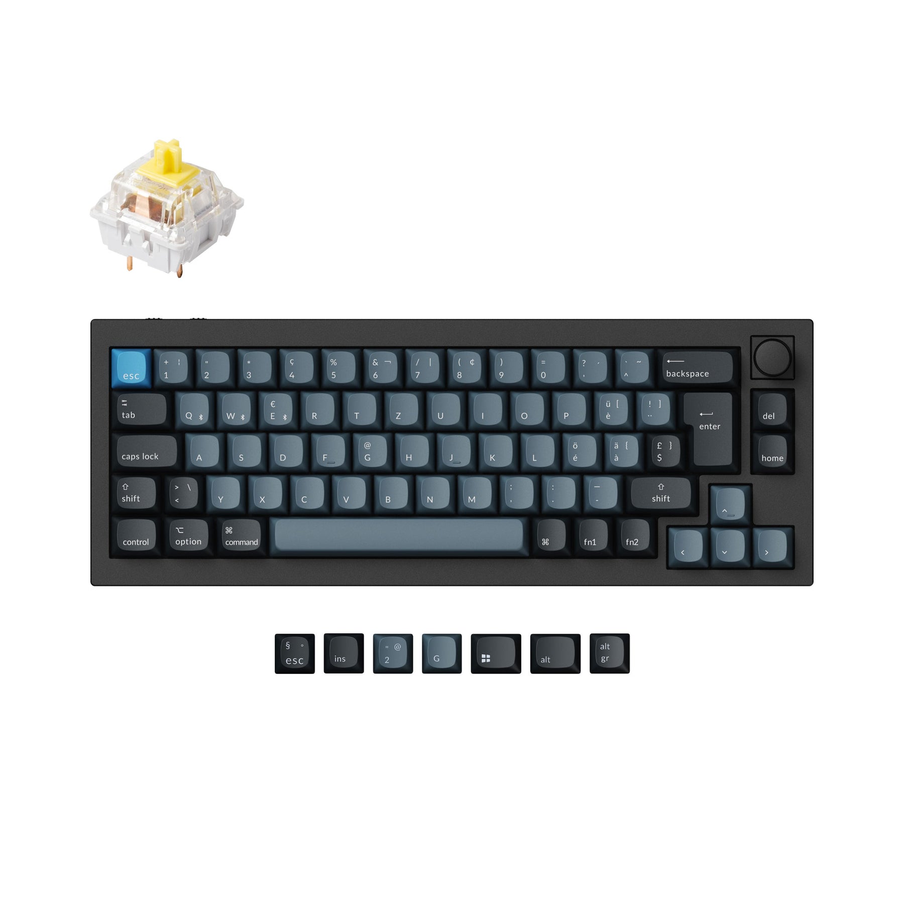 Keychron Q2 Pro QMK/VIA Draadloos Aangepast Mechanisch Toetsenbord ISO Indeling Collectie