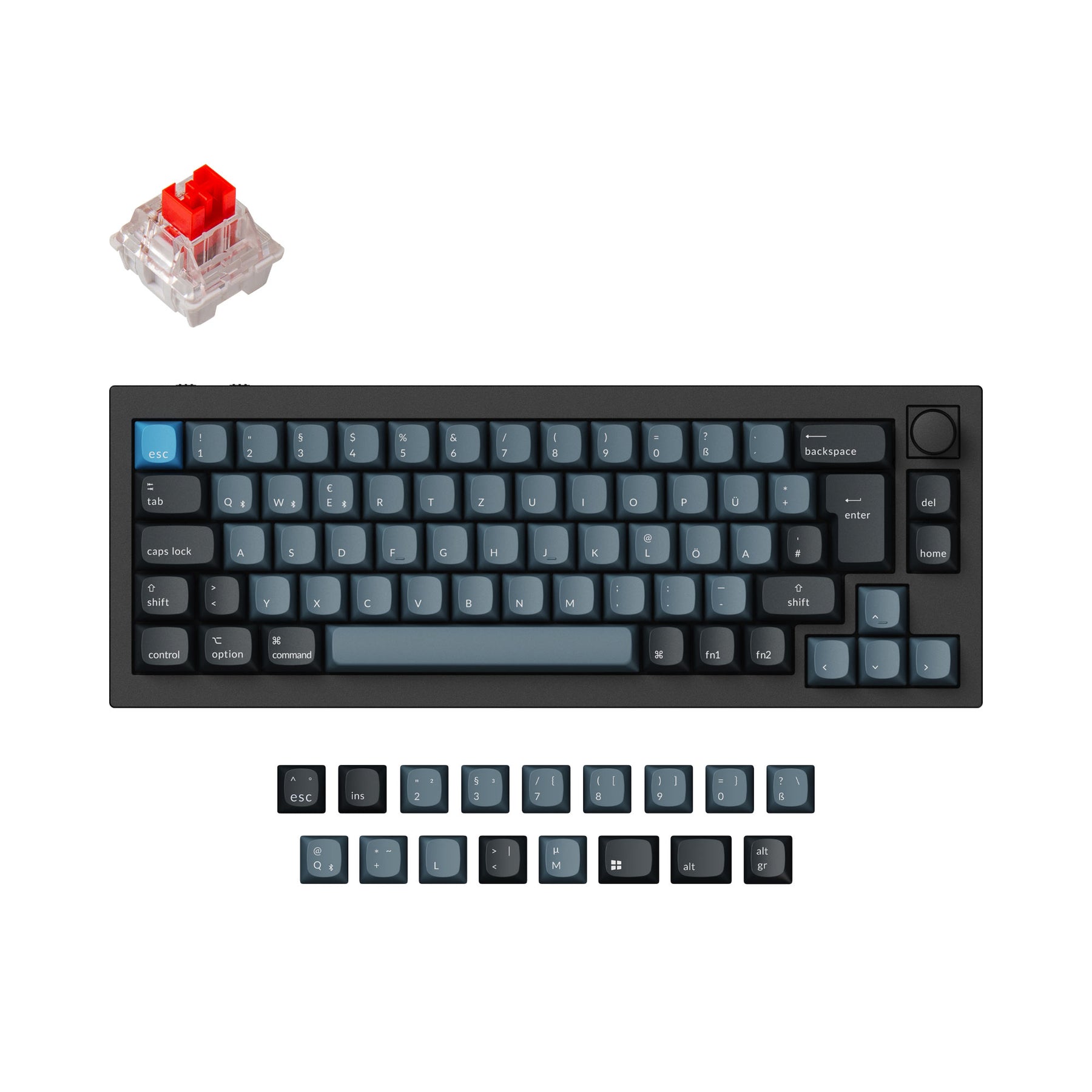 Keychron Q2 Pro QMK/VIA Draadloos Aangepast Mechanisch Toetsenbord ISO Indeling Collectie