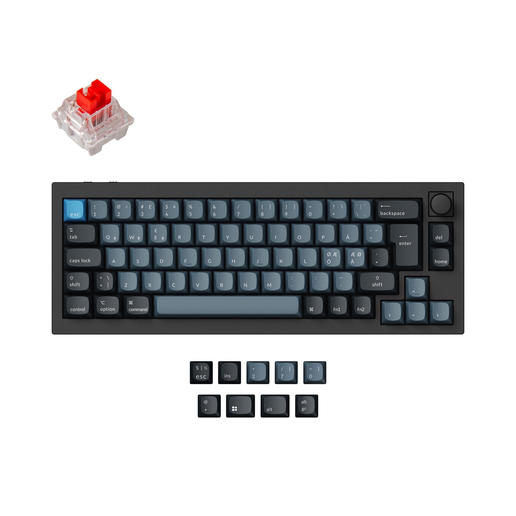 Keychron Q2 Pro QMK/VIA Draadloos Aangepast Mechanisch Toetsenbord ISO Indeling Collectie