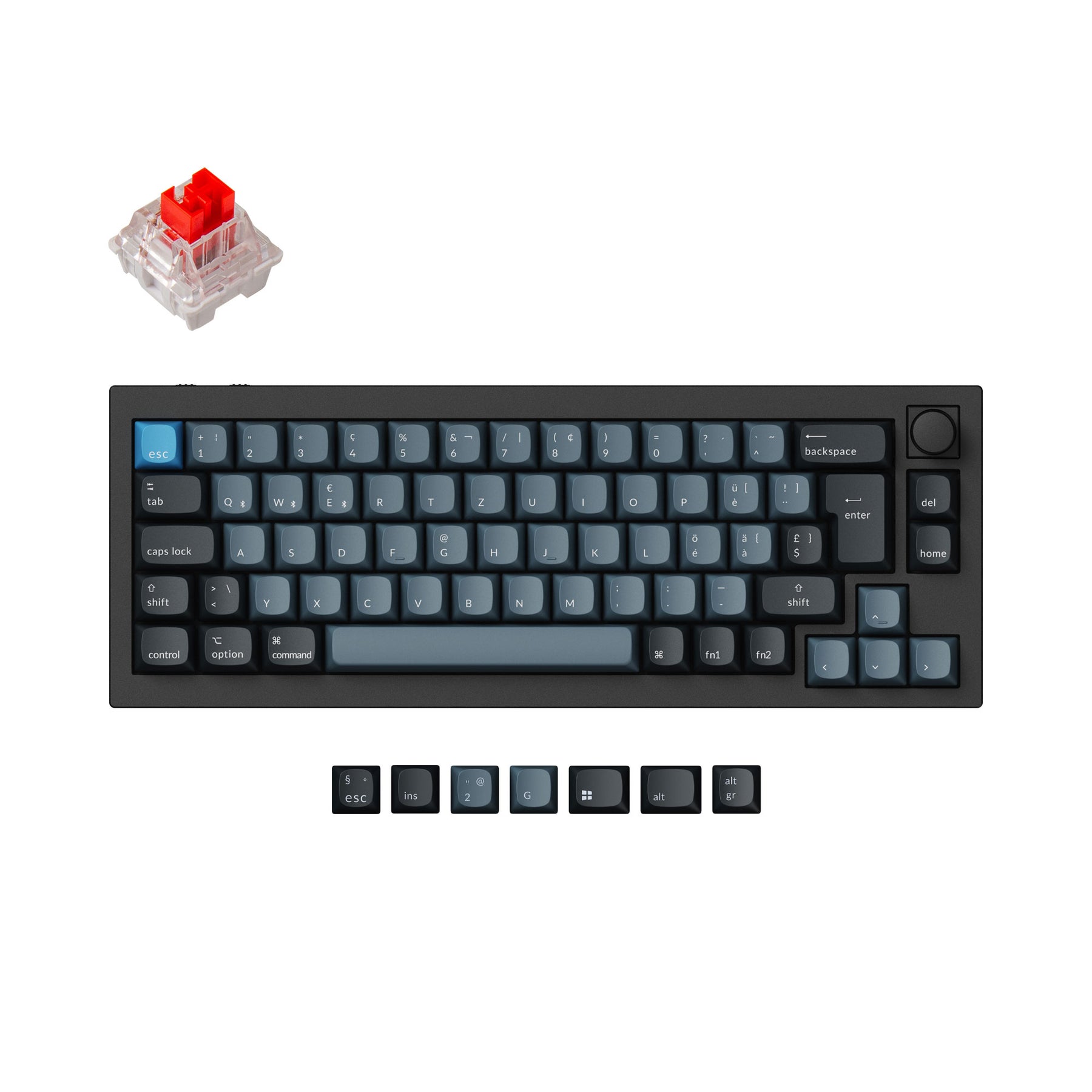 Keychron Q2 Pro QMK/VIA Draadloos Aangepast Mechanisch Toetsenbord ISO Indeling Collectie