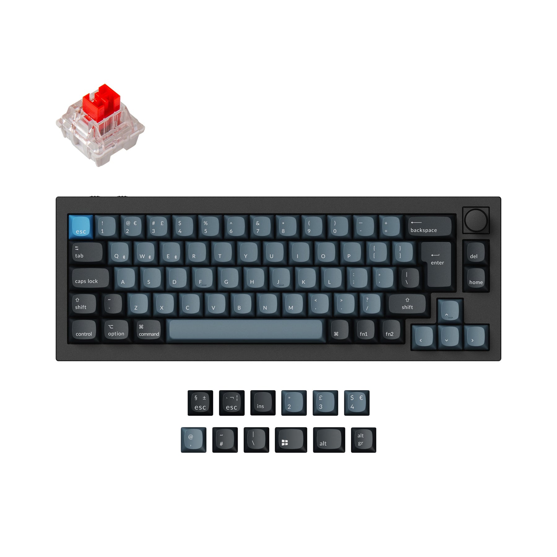 Keychron Q2 Pro QMK/VIA Draadloos Aangepast Mechanisch Toetsenbord ISO Indeling Collectie